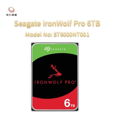 Seagate Ironwolf Pro 6TB Model No: ST6000NT001