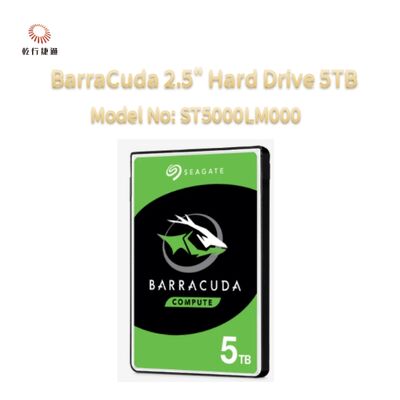 Seagate BarraCuda 2,5 ιντσών σκληρός δίσκος 5TB αριθμός μοντέλου: ST5000LM000