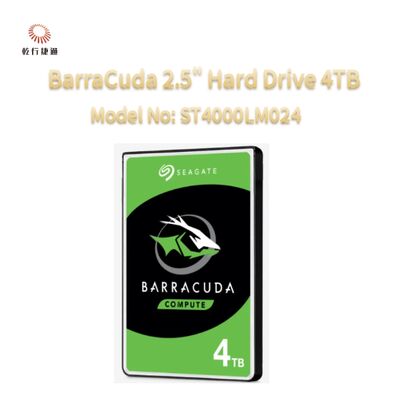 Seagate BarraCuda 2,5" Σκληρός Δίσκος 4TB Αριθμός μοντέλου: ST4000LM024