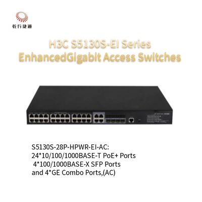 5130V2-28P-HPWR-LI H3C S5130V2-LI Πράσινος ευφυής διακόπτης Gigabit Ethernet