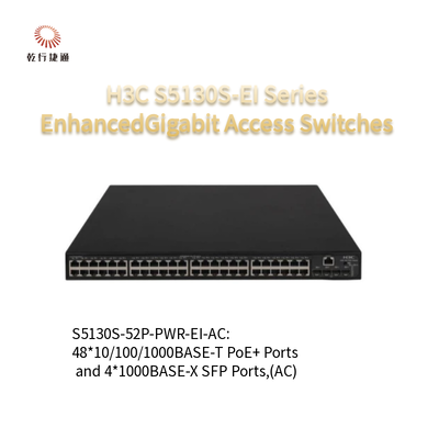 H3C S5130S-EI Σειρά S5130S-52P-PWR-EI-AC Ενισχυμένοι διακόπτες πρόσβασης Gigabit