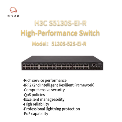H3C S5130S-EI-R 5130S-52S-EI-R Επόμενης γενιάς Διακόπτης Gigabit Ethernet υψηλής απόδοσης