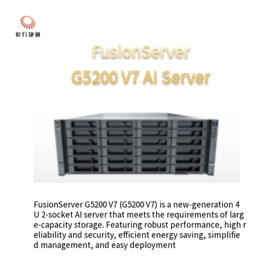 FusionServer G5200 V7 4U AI server1 ή 2 x 4η/5η γενιά Intel Xeon Μεταβαλλόμενοι επεξεργαστές