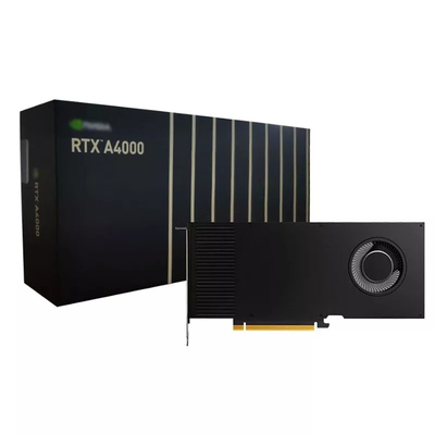 Διακοσοπενηνταεξάμπιτη 448GB/S NVIDIA RTX A4000 16GB GDDR6 γραφική ενιαία αυλάκωση GPU καρτών