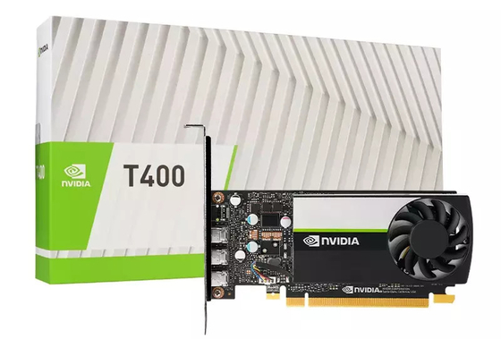 Γραφική κάρτα τρία NVIDIA T400 4GB 2GB GDDR6 Geforce μίνι λιμένας επίδειξης