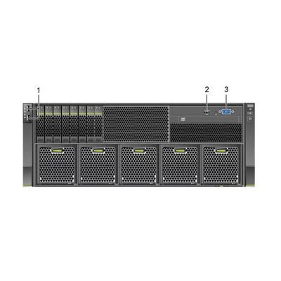 κεντρικός υπολογιστής 32 DDR4 DIMMs 5288 τήξης Huawei 44 3,5 σκληρών δίσκων ίντσας κεντρικός υπολογιστής ραφιών V6 4U