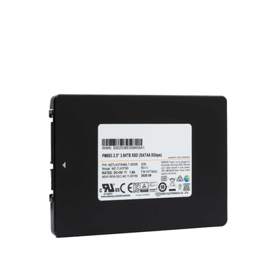 MZ7LH3T8HMLT Samsung PM883 3,84 φυματίωση 6Gb/S 2,5» διακοσοπενηνταεξάμπιτο στερεάς κατάστασης Drive AES