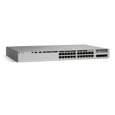 C9200l-24p-4x-ε ανερχόμενη ζεύξη λιμένων PoE+ 4x10G καταλυτών 9200L 24 διακοπτών δικτύων της Cisco