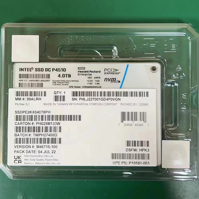 Συνεχές ρεύμα P4510 2,5 U.2 NVMe PCIe SSDPE2KX040T8 SSDPE2KX040T801 της Intel 4TB SSD κεντρικών υπολογιστών