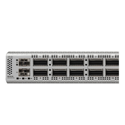 N9K-C9332D-GX2B cisco 10 gigabit Ethernet διακόπτης με 32p 400/100-Gbps QSFP-DD θύρες και 2p 1/10 SFP + θύρες