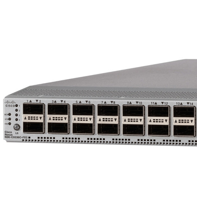 Cisco N9K-C9336C-FX2 Διακόπτης Κέντρου Δεδομένων 1RU 36p 40G/100G QSFP28 10 Gigabit RJ-45 128GB