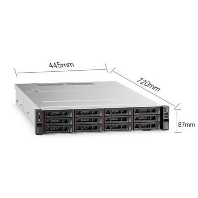 Lenovo HR650X 2U Rack Server Gold 5218*2/128G/480G+4*1.2T/R730-8i