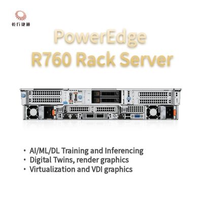 Dell PowerEdge R760 Rack Server μοντέλο, σύστημα αποθήκευσης φλας, κεντρικός υπολογιστής