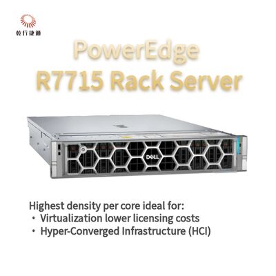 Dell PowerEdge R7715 Rack Storage Server, خادم تخزين مخصص, خادم ثنائي الاتجاه