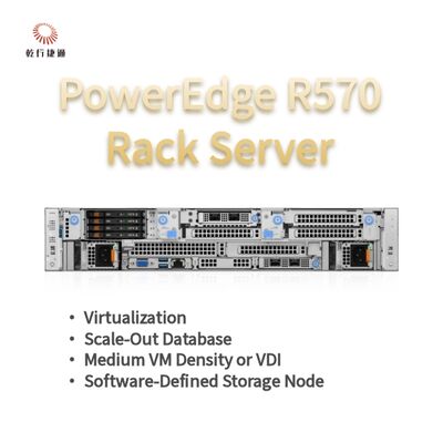 Dell PowerEdge R570 Rack Server με 144 πυρήνες 384 TB αποθήκευση και ενεργειακά αποδοτικό σχέδιο