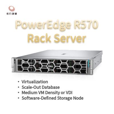 Dell PowerEdge R570 Rack Server με 144 πυρήνες 384 TB αποθήκευση και ενεργειακά αποδοτικό σχέδιο