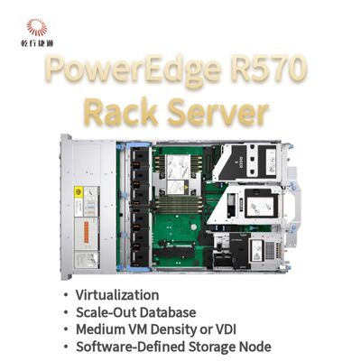 Dell PowerEdge R570 Rack Server με 144 πυρήνες 384 TB αποθήκευση και ενεργειακά αποδοτικό σχέδιο