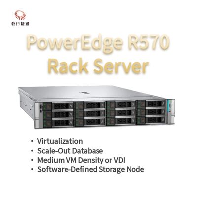 Dell PowerEdge R570 Rack Server με 144 πυρήνες 384 TB αποθήκευση και ενεργειακά αποδοτικό σχέδιο