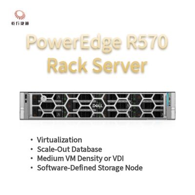Dell PowerEdge R570 Rack Server με 144 πυρήνες 384 TB αποθήκευση και ενεργειακά αποδοτικό σχέδιο