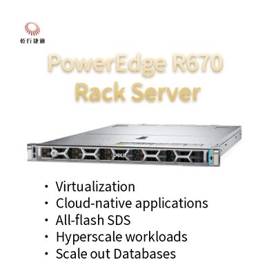 PowerEdge R670 1u Rack Server τιμή εργοστασίου Επεξεργαστές Intel Xeon 6