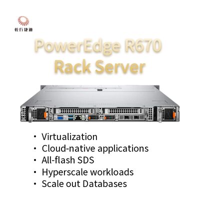 PowerEdge R670 1u Rack Server τιμή εργοστασίου Επεξεργαστές Intel Xeon 6