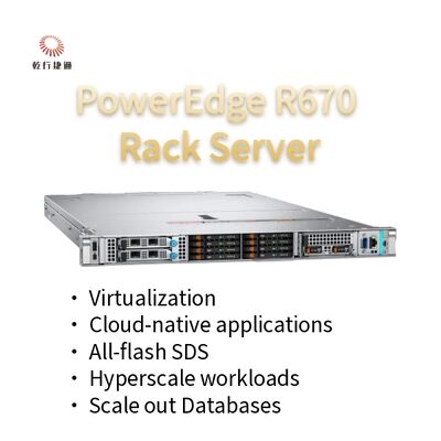 PowerEdge R670 1u Rack Server τιμή εργοστασίου Επεξεργαστές Intel Xeon 6
