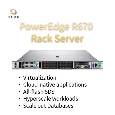 PowerEdge R670 1u Rack Server τιμή εργοστασίου Επεξεργαστές Intel Xeon 6
