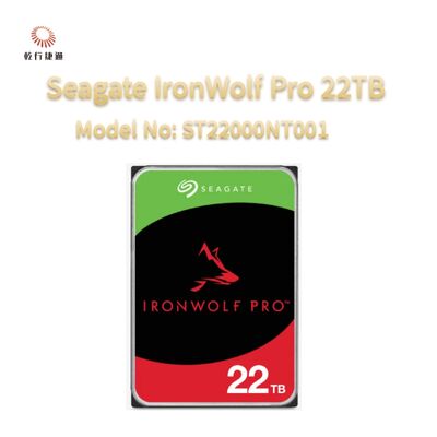 Seagate IronWolf Pro 22TB Αριθμός μοντέλου: ST22000NT001