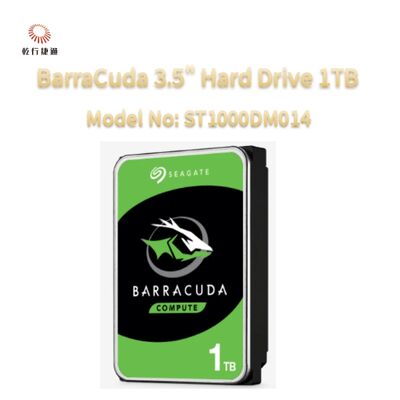 Seagate BarraCuda 3.5" Hard Drive 1TB Model No: ST1000DM014
