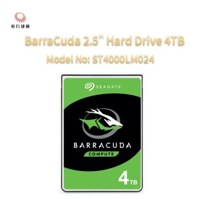 Seagate BarraCuda 2,5" Σκληρός Δίσκος 4TB Αριθμός μοντέλου: ST4000LM024