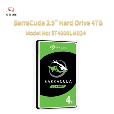 Seagate BarraCuda 2,5" Σκληρός Δίσκος 4TB Αριθμός μοντέλου: ST4000LM024