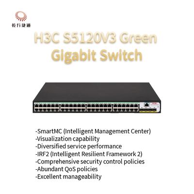H3C S5120V3-SI Πράσινος Έξυπνος διακόπτης Ethernet Gigabit S5120V3-52P-PWR-LI