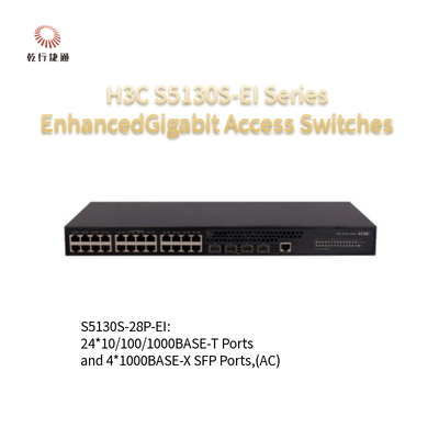 Εναλλακτές πρόσβασης Gigabit βελτιωμένοι H3C S5130S-EI σειράς S5130S-28P-EI-H1