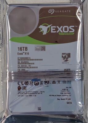 Seagate ST16000NM001G 16TB HDD SATA 3,5 ιντσών Dimm Slots